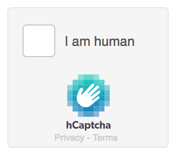 hCaptcha compact theme example.